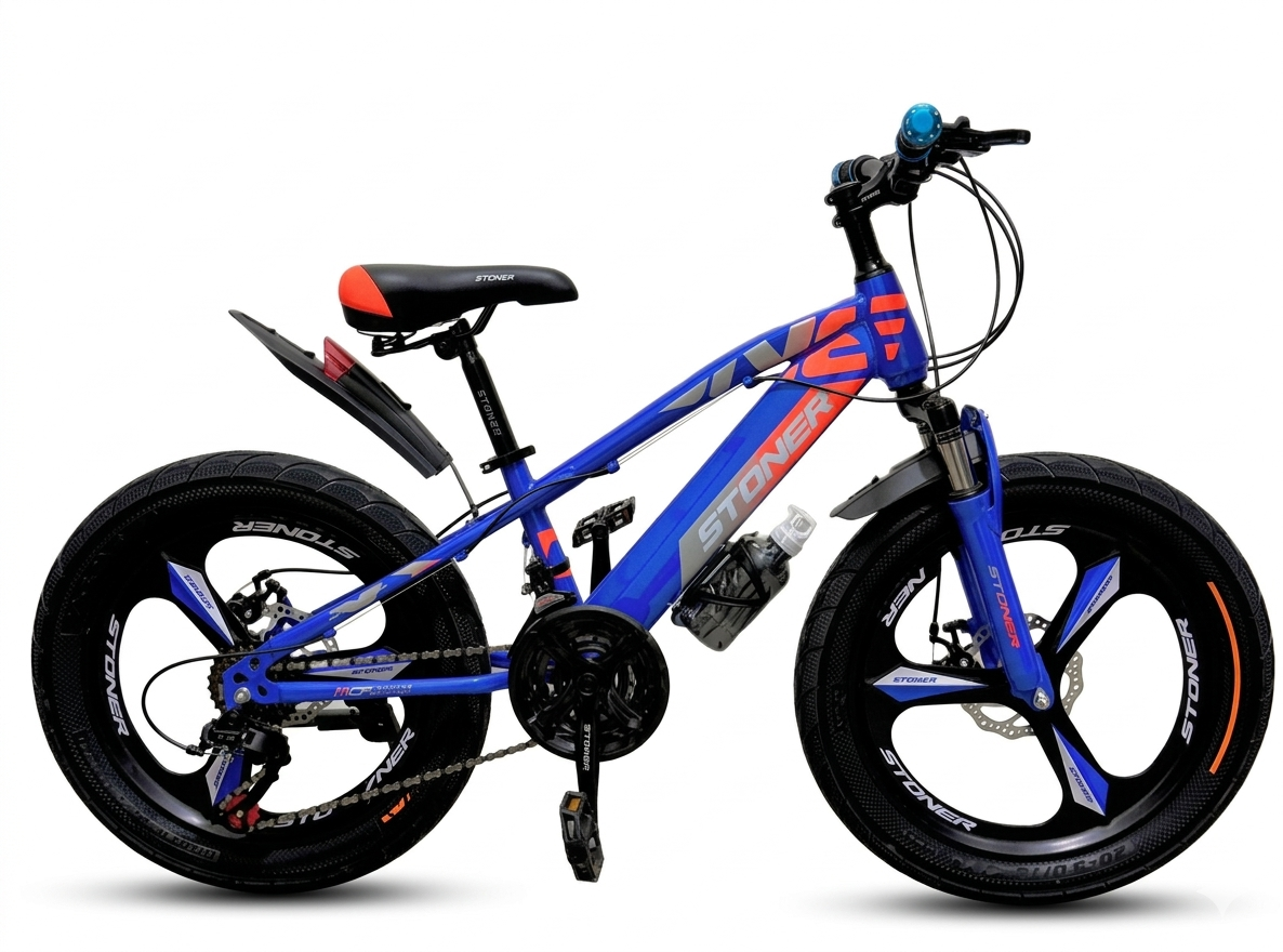 STONER 52(3) Aluminum Mountain Bike | Blue & Grey | 20 Inch (CBF005)