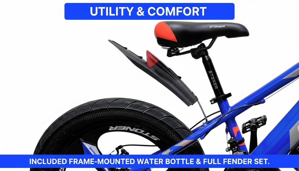 STONER 52(3) Aluminum Mountain Bike | Blue & Grey | 20 Inch (CBF005)