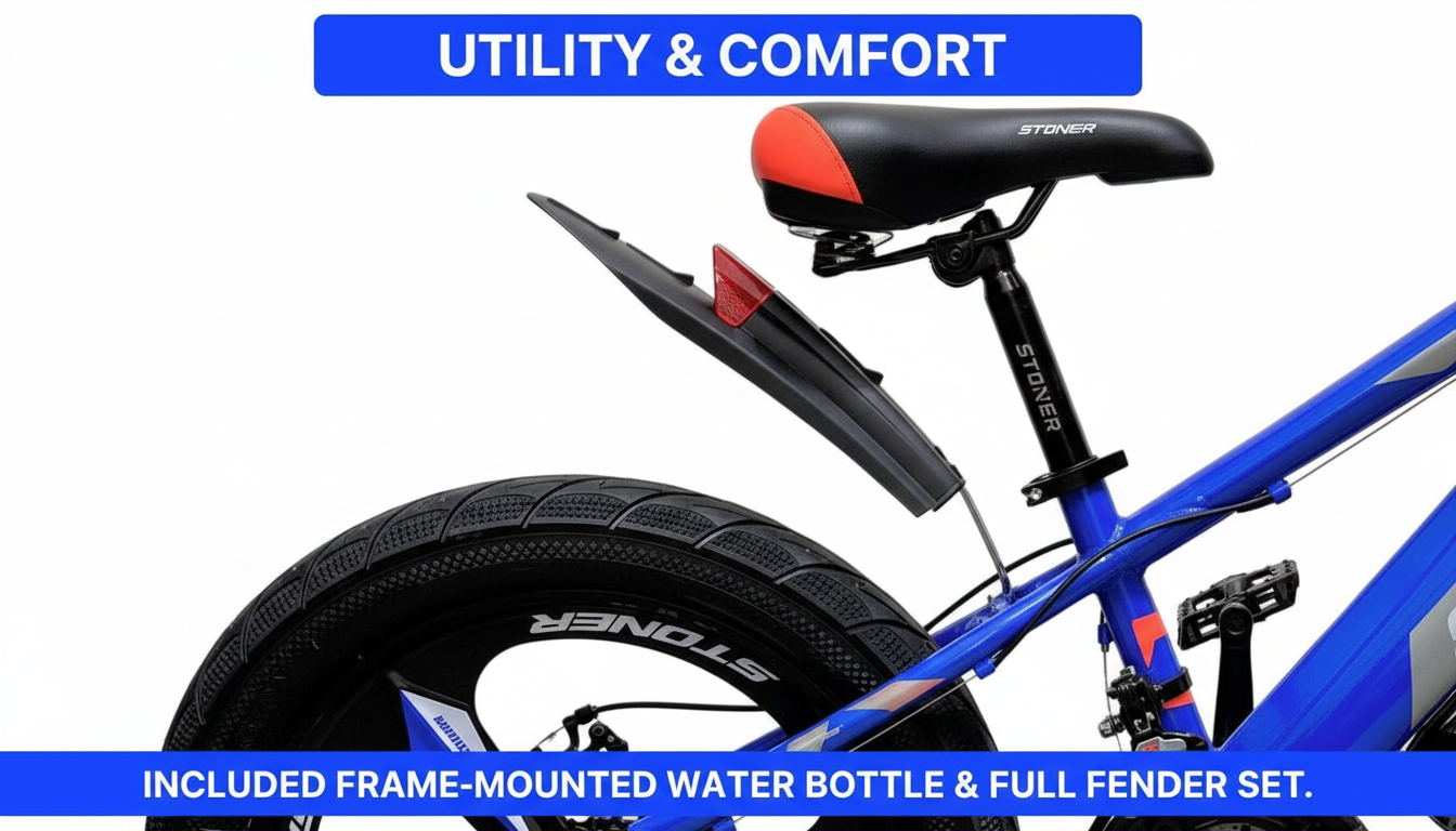STONER 52(3) Aluminum Mountain Bike | Blue & Grey | 20 Inch (CBF005)