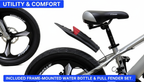 STONER 52 Aluminum Mountain Bike | Black & Grey | 20 Inch (CBF005)